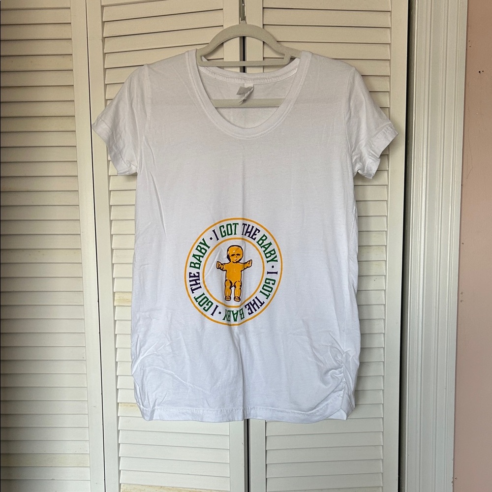 White Mardi Gras Women’s Maternity T-Shirt
